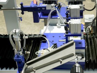 Drilling position and tapping position